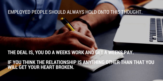 people who are employed should always h